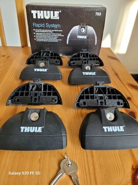 THULE RAPID SYSTEM 753 STOPA DO BAGAŻNIKA. 4 szt