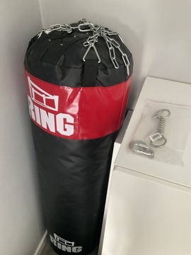 Worek bokserski RING 150x40 + uchwyt + rękawice