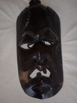Maska afrykańska oryginalna z hebanu (1)