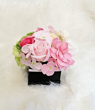 Bukiet mydlane kwiatów/flowerbox/prezent/