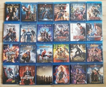 Marvel zestaw 24 filmów Blu-Ray Ironman Spider-Man