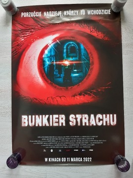 Plakat kinowy z filmu Bunkier strachu horror