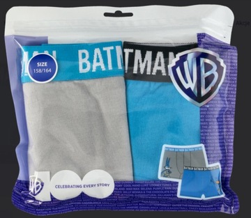 Warner Bros Batman Bokserki Chłopięce 2-Pack