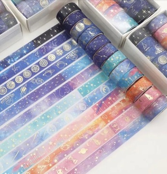 Taśma Washi Tape 12 sztuk