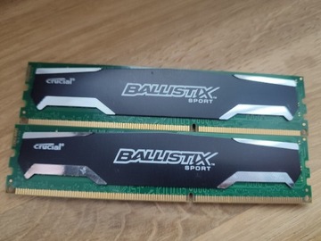 Kości pamięci RAM Ballistix Sport 2x 2GB 1600MHz