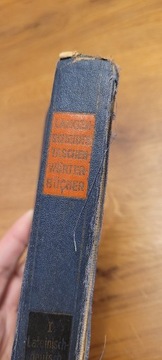 Słownik kieszonkowy łacińsko niemiecki 1937