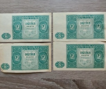 2 złote 1946 rok banknoty 