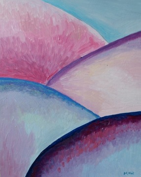 obraz olejny abstrakcja góry doliny 