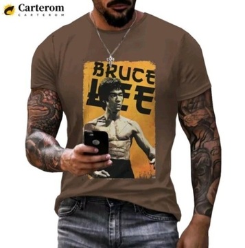 Bruce Lee M rashguard koszulka trening sporty walk