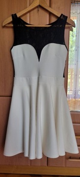 Sukienka damska biała, rozmiar 36