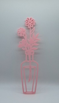 Kwiatki w 'wazonie', 2D, dekoracja