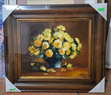 Obraz olejny kwiaty słoneczniki PIĘKNY PREZENT