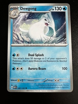 Karta Pokemon Dewgong 087/151 MEW 151