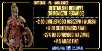 DIABLO 2: rękawice Bestialski Uchwyt (NLD, PC)