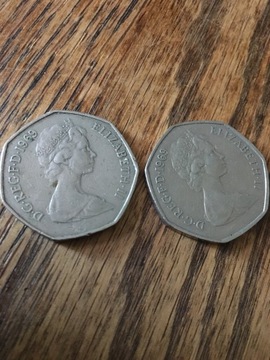 Anglia moneta 50 pensów  1969