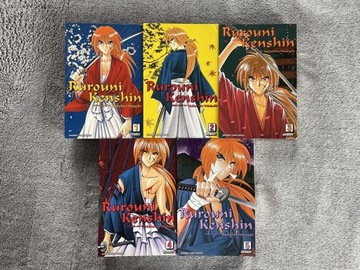 rurouni kenshin vizbig edition 1-5 manga angielska