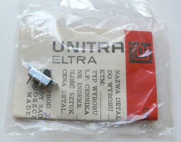 Wyłącznik suwakowy 2 pozycyjny UNITRA