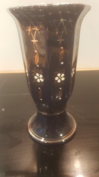 Kobaltowy zdobiony wazon