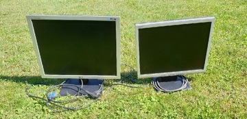 dwa monitory, LG flatron 19''  oraz NEC lcd 17"