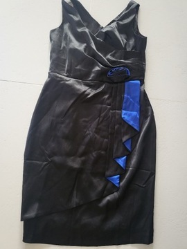 czarno - niebieska sukienka 40 L