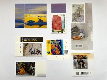 Zestaw znaczków pocztowych Ukrainy
