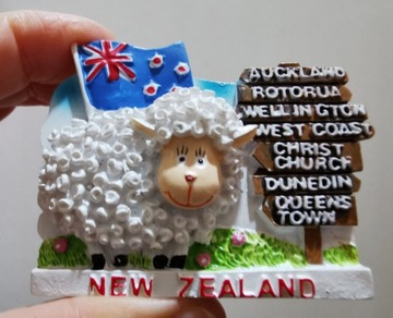 Magnes na lodówkę 3D Nowa Zelandia owieczka