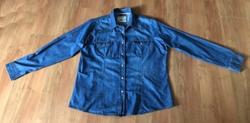 Koszula męska dżinsowa niebieska r. 4XL 35zł