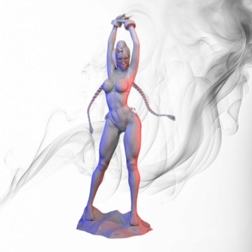 Figurka druk 3D żywica " Cammy Bikini "- 120 mm