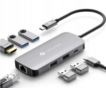 STACJA DOKUJĄCA NOVOO R7 PRO 7IN1 USB C