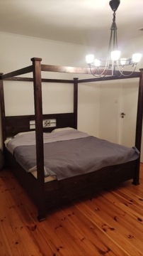 Łóżko drewniane Madura z materacem 180x200 