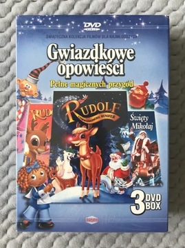 "Rudolf Czerwononosy Renifer" - BOX 3 DVD FOLIA!!!