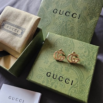Gucci przepiękne oryginalne kolczyki. Nowe! Cały zestaw!
