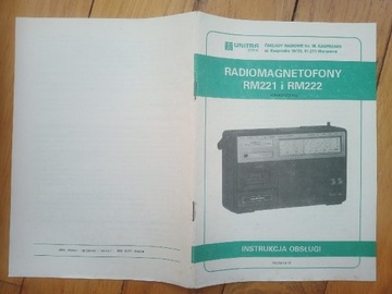 Instrukcja Obsługi Radiomagnetofony RM221 i RM222
