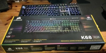 Klawiatura Mechaniczna Corsair K68 RGB Cherry MX Red