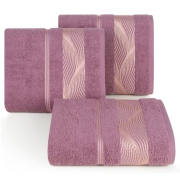 Ręcznik bawełniany 70x140 SYLWIA liliowy