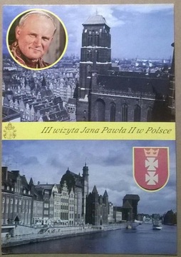 Jan Paweł II Kartka Pocztowa 1987 Historia Gdańska