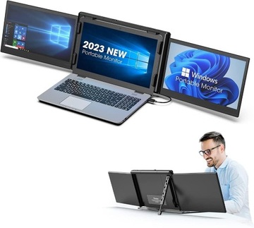 Przenośny monitor podwójny do laptopa FHD 1080P