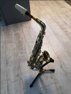 Saksofon altowy Yamaha yas-23 + Meyer 7 + statyw