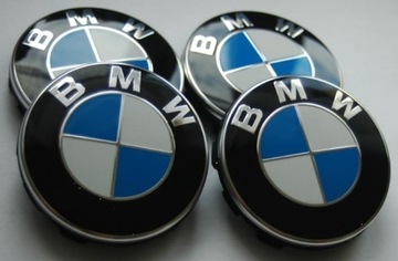 DEKIELKI BMW 4 szt. 68mm emblematy ZNACZKI DO FELG