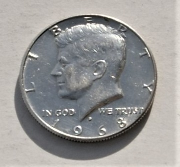 1/2 dolar 1968 half dollar Kennedy (2) Ag Stan!!
