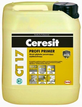 CERESIT CT 17 GRUNT GŁĘBOKOPENETRUJĄCY 5 L