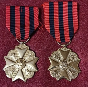 Medal Zasługi-złoty-Belgia 2 wersje 