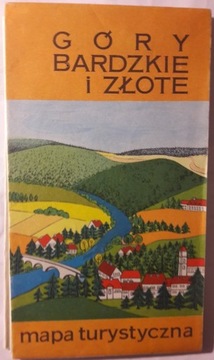 Góry Bardzkie i Złote mapa turystyczna 1986