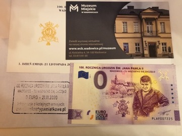 0 euro Jan Paweł II Wadowice