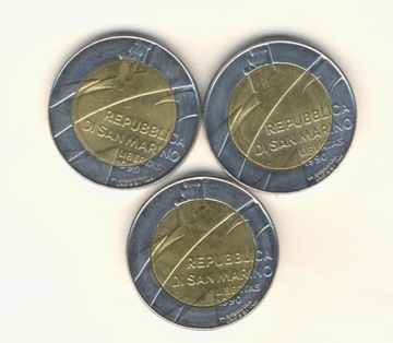 500 Lirów 1990 r