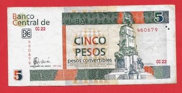KUBA - 5 PESOS CONVERTIBLES - 2006