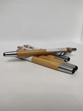 Bambusowy długopis z końcówką do ekranów