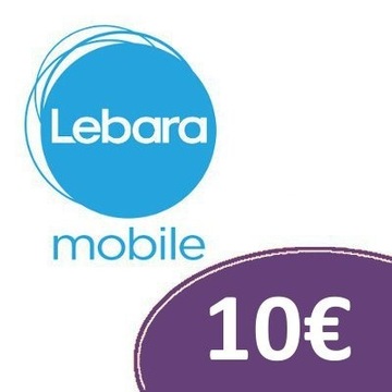 Doładowanie Lebara Mobile €10 Euro Kod Niemcy DE