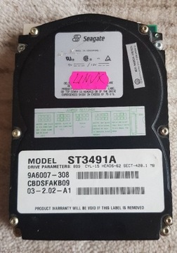 Retro Dysk Twardy HDD IDE ATA Seagate 428 MB