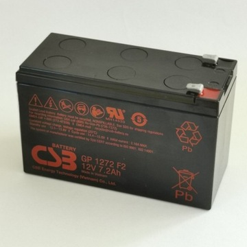 Nowy akumulator AGM CSB 12V 7,2Ah GP1272 F2